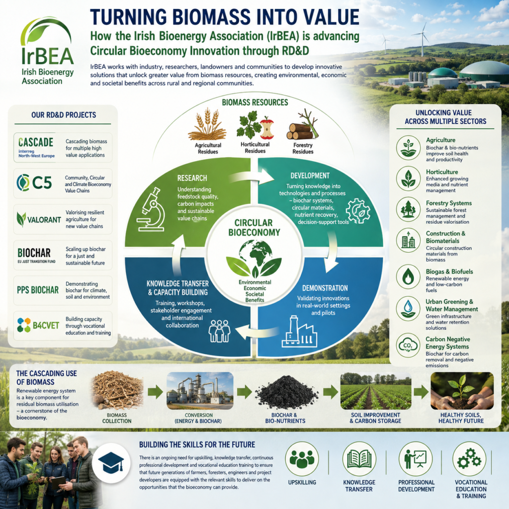 Turning Biomass into Value: How the Irish Bioenergy Association (IrBEA) is advancing Circular Bioeconomy Innovation through RD&D