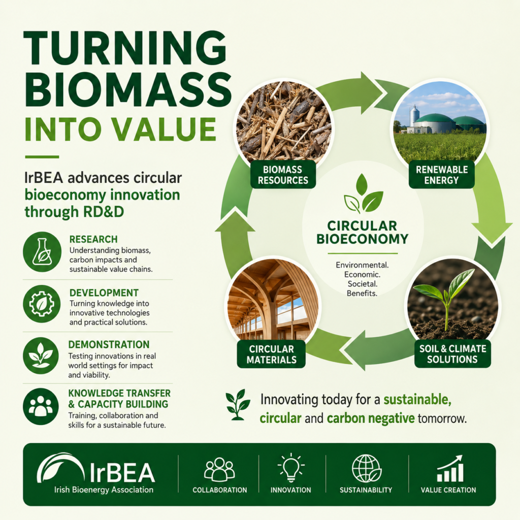 Turning Biomass into Value: How the Irish Bioenergy Association (IrBEA) is advancing Circular Bioeconomy Innovation through RD&D